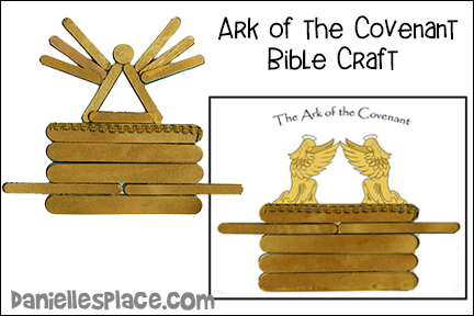 Ark of the Covenant Craft Stick Bible Craft for Children's Ministry