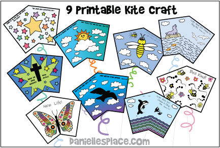 Nine Printable Kite Patterns