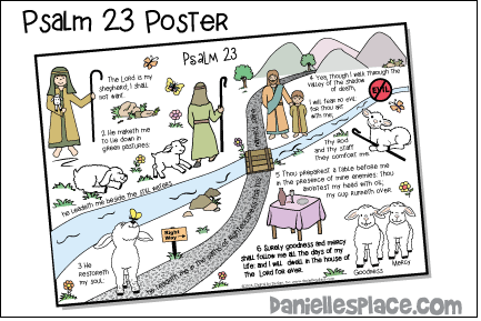 Psalm 23 Printable Poster - NIV