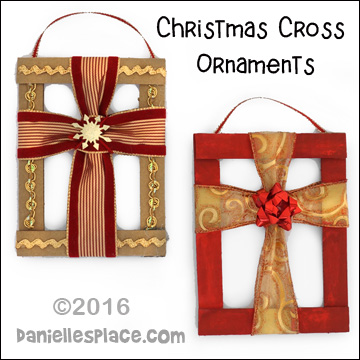 Christmas Cross Craft for Sunday School