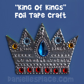 King of Kings Foil Tape Christmas Crown Craft