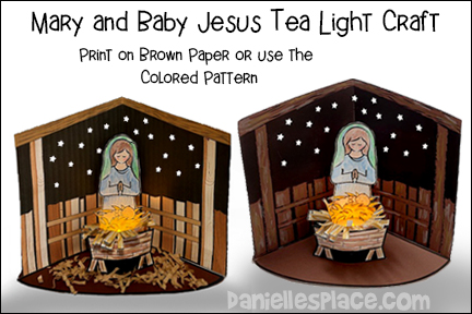 Nativity 3D Christmas Paper Craft for Children's Ministry