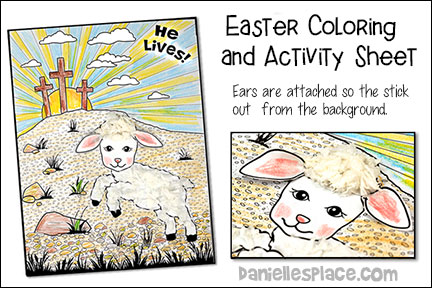 Easter Coloring and Activity Sheet for Children's Ministry