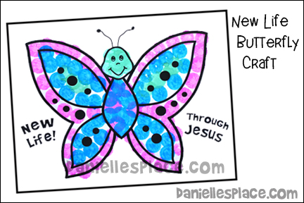 Butterfly Easter Printable and Craft for Children's Ministry