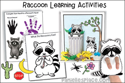 Raccoon Crafts and Learning Activities for Chidlren