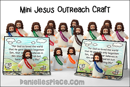 Mini Jesus John 3:16 Outreach Craft and Activity