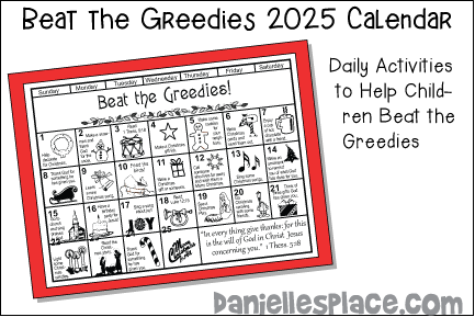 Beat the Greedies Christmas Countdown Calendar