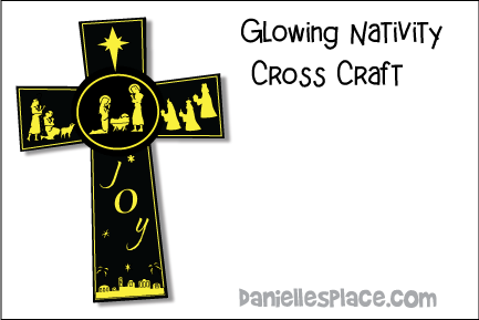 Glowing Nativity Cross Craft