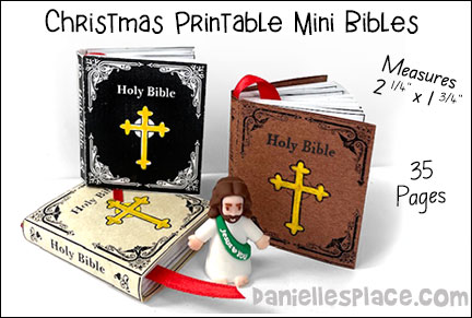 Mini Printable Bible Ornament of Gift Craft