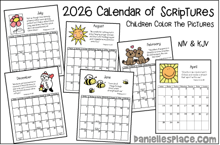 2026 Calendar of Scriptures - KJV