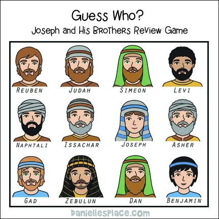 Guess Who Game to study Joseph's Brothers