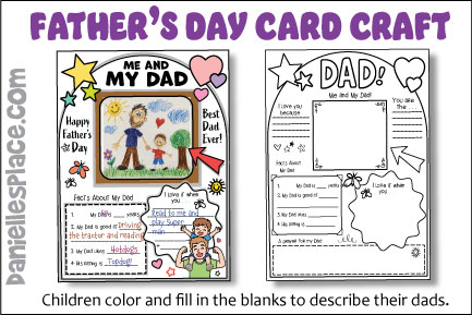 Fill-in-the-Blanks Father's Day Card Craft for Kids