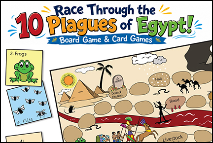 Plagues of Egypt Board Game and Playing Cards for Children's Ministry