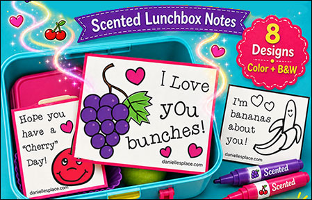 Scented Lunchbox Notes for Back-to-school