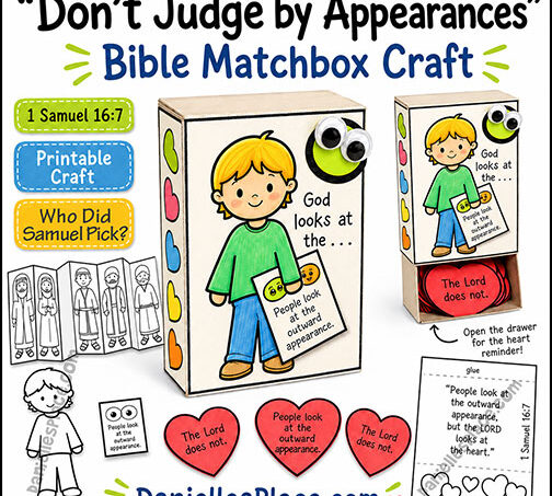 Don't Judge by Appearances Matchbox Bible Craft