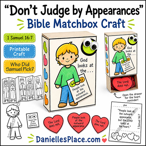 Don't Judge by Appearances Matchbox Bible Craft
