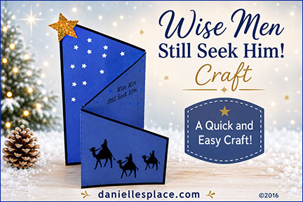 Wise Men Folded Christmas Display Craft
