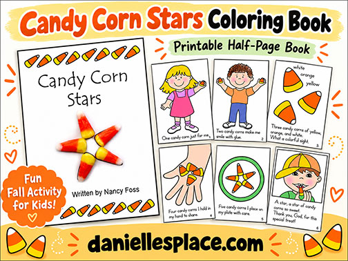 Candy Corn Stars Coloring Book for Children