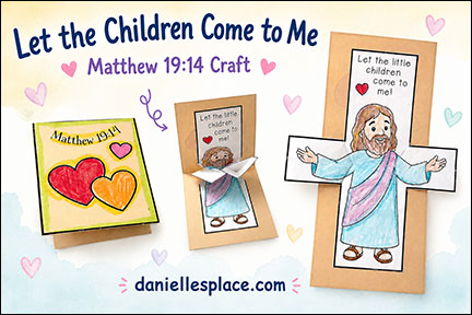 Let the Children Come of Me Folding Card Craft