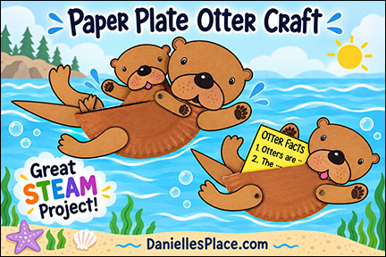 Otter Paper Plate Craft for Children