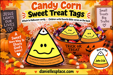 Candy Corn Sweet Treat Tags Printable Patterns